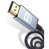 sweguard Cavo HDMI 4K da 5 m, ultra veloce, 4K, HDMI 2.0, supporto 4K a 60 Hz, ARC, HDR, 3D, Ethernet, HDCP 2.2, compatibile con monitor, laptop, Fire TV, PS5/4/3, Xbox one, proiettore, soundbar, PC