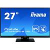 iiyama ProLite T2754MSC-B1AG - Monitor a LED IPS Full HD a 10 punti (VGA, HDMI, USB 3.0), rivestimento antiriflesso, regolazione dell'altezza, colore: