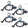 HYSHIKRA Auricolare di sicurezza a forma di G con PTT | compatibili con Motorola GP300 DP1400 CP040 CLS1410 Walkie Talkie