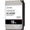Western Digital WD Ultrastar DC HC550 WUH721818AL5204 - Vaste schijf - 18 TB - intern - 3.5 - SAS 12Gb/s - 7200 tpm -buffer: 512 MB (0F38353)