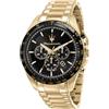Maserati TRAGUARDO Orologio Uomo, Cronografo, al quarzo, in Acciaio, Oro, Idee Regalo Uomo - R8873612041
