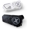 MidingChai F20Pro - Cuffie per moto, intercom per 2 conducenti fino a 1000 m, Bluetooth 6.1, accoppiamento universale, condivisione musicale, cancellazione del rumore CVC e DSP, IP67, con vivavoce, 2 pezzi