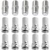 JIEBYTUY Set di 15 connettori tipo F placcati oro, 8 x 7 mm, connettori F e adattatori SAT, prolunga cavo coassiale con guarnizioni in gomma per sistemi satellitari, TV e BK