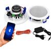 TANIASHOP Coppia 2 Casse da Soffitto Parete con Bluetooth 20W ad incasso 2 Vie Woofer 5 Altoparlanti Audio per Casa Ufficio Controsoffitto con 1 Cassa Bluetooth e 1 Passiva
