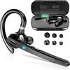 Thunelec Cuffie Bluetooth V5.3, senza fili, vivavoce, con CVC 8.0/ENC Dual Mic, APTX, connessione a due dispositivi, 90 ore di autonomia, auricolari Bluetooth con scatola di ricarica, per business/trucker