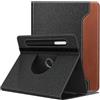 TiMOVO Custodia per Universale Tablet 9-11 Pollici, Denim Nero & Marrone