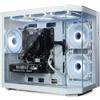 ionz PC da gaming, scheda grafica AMD Ryzen 5 5500, RTX 3050 da 6 GB, RAM 16 GB, SSD da 500 GB, Windows 11, PSU da 500 W (Apex, bianco)
