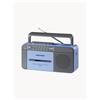 Crosley Mangianastri Bluetooth 2 in 1 Cassette - Blu