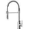 ASONINE Rubinetto Lavello Cucina,Miscelatore Cucina con 360° Bocca girevole, Rubinetto Cucina Con Due Tipi Di Getto D'acqua,Arco Alto Rubinetto Lavello Cucina con Molla a Spirale,Acciaio (Nichel spazzolato)