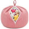 Vicloon Borsa Portaoggetti Per Giocattoli Peluche, Borsa Portaoggetti per Giocattoli Peluche, Pouf in Peluche, per Organizzare Giocattoli e Vestiti(Rosa, 85 x 85 x 50cm)