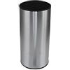 Coninx Steelio Ceppo Coltelli in Acciaio Inox - Porta Coltelli Universale per Cucina - Vuoto e Cilindrico - Recupera Spazio - Interno di Fibre di Plastica
