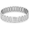 Calvin Klein Bracciale a Maglie da Uomo Collezione STRUCTURED LINKS in Acciaio Inossidabile - Disponibile in versione Verde o Argento