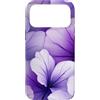 Deep Purple, Lavender & Lilac Flower Gif Custodia per iPhone 17 Pro Max Carino Viola Fiori Lilla Vaporwave