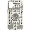 Folk Art Gifts Custodia per iPhone 16 Bandiera messicana modello azteco aquila serpente Messico Orgoglio