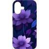 Deep Purple, Lavender & Lilac Flower Gif Custodia per iPhone 17 Motivo floreale botanico scuro con fiori viola