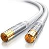 CSL-Computer CSL - Cavo antenna 7,5 m 8k 4k HDTV 135dB 75 Ohm - Cavo coassiale Premium - FullHD 4k UHD - spina coassiale > accoppiamento coassiale - DVB-T DVB-T2 DVB-C DVB-S DVB-S2 Radio FM DAB DAB DAB