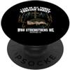 Fishing Philippians 4:13 Bible Verse Chr Posso fare tutte le cose attraverso Christ Christian Fishing Angler PopSockets PopGrip Adesivo