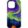 Aurora Camping Collection Custodia per iPhone 14 Pro Max Tenda da campeggio Aurora