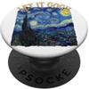 Vincent Van Gogh Art Pun Merch Shop Let It Gogh Notte Stellata Pittura Belle Arti Gioco di parole PopSockets PopGrip Adesivo