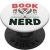 Cute Reading Reader Books Library Teache Divertente lettore di libri Amore leggere libri Studenti PopSockets PopGrip Adesivo