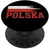 Polish Culture & Ancestry Apparel Polska Polonia Bandiera Tipografia Polacco Orgoglio Grunge PopSockets PopGrip Adesivo
