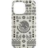 Folk Art Gifts Custodia per iPhone 14 Pro Max Bandiera messicana modello azteco aquila serpente Messico Orgoglio