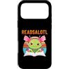 Just a Funny Amphibian Axolotl Lover Custodia per iPhone 17 Pro Max Readsalotl, lettura scolastica, Axolotl, divertente libro, amante dei libri