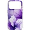 Deep Purple, Lavender & Lilac Flower Gif Custodia per iPhone 17 Pro Carino Viola Fiori Lilla Vaporwave