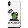 Funny Frog Meme Music Humor Gifts Men Wo Custodia per iPhone XS Max We Mix At Dawn Funny Frog Meme Produzione Musicale DJ Musicista