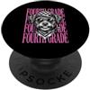 4th Grade Student Teacher First Day Of S Divertente insegnante di quarta elementare cane carino studente di ritorno a scuola PopSockets PopGrip Adesivo