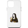 Drinking Art Designs Custodia per iPhone 12 mini Parodia Mona Lisa Birra Birrificio Pub Umorismo
