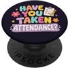 Teacher & Classroom Co. Carino Insegnante Presenza Umorismo Classe PopSockets PopGrip Adesivo