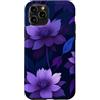 Deep Purple, Lavender & Lilac Flower Gif Custodia per iPhone 11 Pro Motivo floreale botanico scuro con fiori viola