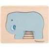Kindsgut Puzzle animali in legno e gioco motorio, elefante, 5 pezzi