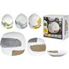 GENERAL TRADE SPA Servizio da Tavola Azulejos in Porcellana, 12 Pezzi, Multicolore, Piatti Piani ø26.5cm, Fondi ø23cm, Frutta ø20cm