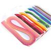 ODETOJOY Set di strisce di carta per quilling, 3 mm, per principianti | Set per quilling arcobaleno, 7 confezioni da 54 cm di lunghezza, strisce da 3 mm, ricche tonalità sfumate