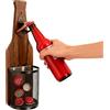 Rieoany Apribottiglie da Muro, Apribottiglie per Birra con Contenitore, Cavatappi in Legna, Accessori Bar, Decorazioni Murali per Case, Giardini, Caffè, Ristoranti