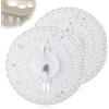 GAOUTO Set di 2 moduli LED di conversione: modulo da 24 W per plafoniere, scheda di conversione con calamite, scheda LED retrofit per plafoniera, modulo ad anello Ø 19,2 cm, bianco 6000 K