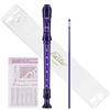 Eastar Flauto Dolce Soprano Viola per Studenti, Diteggiatura Tedesca Do, Kit Pulizia e Custodia, ERS-1GPu, Uso Scolastico