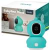 Lionelo video baby monitor Babyline View, telecamera 330° con visione da smartphone, ruotabile, rilevamento del movimento