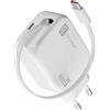 Cellularline Retractable Power 30W Caricabatterie da rete 30W con cavo retrattile USB-C e porta USB-C
