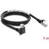 Delock Cavo per fotocamera GigE, categoria 6, schermato (S/FTP), lunghezza 1 metro, con connettori RJ45 angolati a 90° e viti di fissaggio