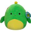 Squishmallows SQCR05416 - Peluche ufficiale Jazwares Lars la tartaruga verde neon, 30 cm