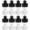 HAKIDZEL 24 Pezzi Tappi di Bottiglia in Plastica 28mm Chiusura Push-Pull Facile da Pulire Resistente a Urti e Pressione per Uso Quotidiano e Sportivo
