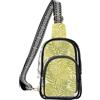 linqin Marsupio trasparente per partecipanti ai concerti con tasche multiple | Parte anteriore in PVC trasparente, cuciture rinforzate, leggero, portatile, verde felce botanica