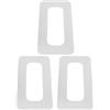 Alasum 3 Pezzi Toppa per Scatola Pinna da Surf in PVC Adattatore per Base Pinna SUP Sostituzione Rapida e Compatibile Fin SUP