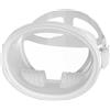 Fzaqwen Maschera Subacquea Integrale Occhiali Immersione Snorkel Visiera Panoramica Sigillata con Lente in Vetro Temperato E Silicone Regolabile Adatta a , Bianco