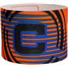 Getdoublerich Fascia da braccio da capitano di calcio, in nylon elastico, con vestibilità sicura, per capitano della squadra, colore blu (arancione)