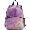 Linnyio Vortici Di Texture Dell'inchiostro Viola Zainetto per L'asilo 3-8 Anni,Zaino Scolastico per Bambini e Bimbi Piccoli,Motivo Cartone Animato