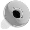 Ciieeo Accessorio Scarico Yacht 3/4 Pollici in Acciaio Inox ABS Bianco | Compatibile la Maggior Parte di Camper e Imbarcazioni, Installazione Semplice, Design Elegante
